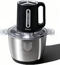 Rico 3 Litre Electric Chopper with Stainless Steel Bowl | 300W Motor | 3 Speed Modes | 4 Stainless Steel Blades | Vegetable & Onion Cutter with Garlic Peeler & Whipper