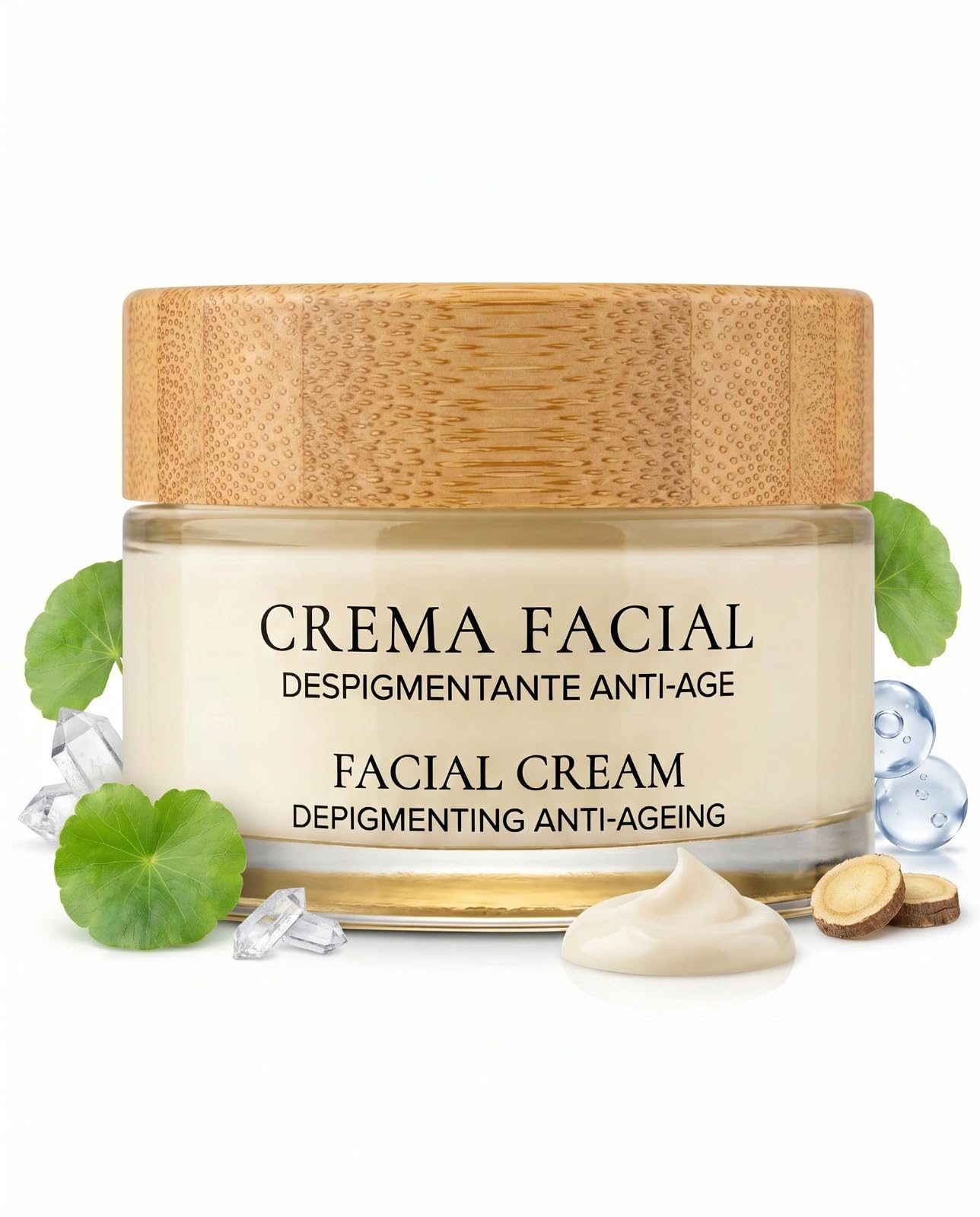 Crema Facial Mujer Antiedad Despigmentante Coreana con Centella Asiatica y Niacinamida Acido Hialuronico reduce Manchas Arrugas y Flacidez Piel Madura 40 años Hidratante Antiarrugas dia y noche 50 ml