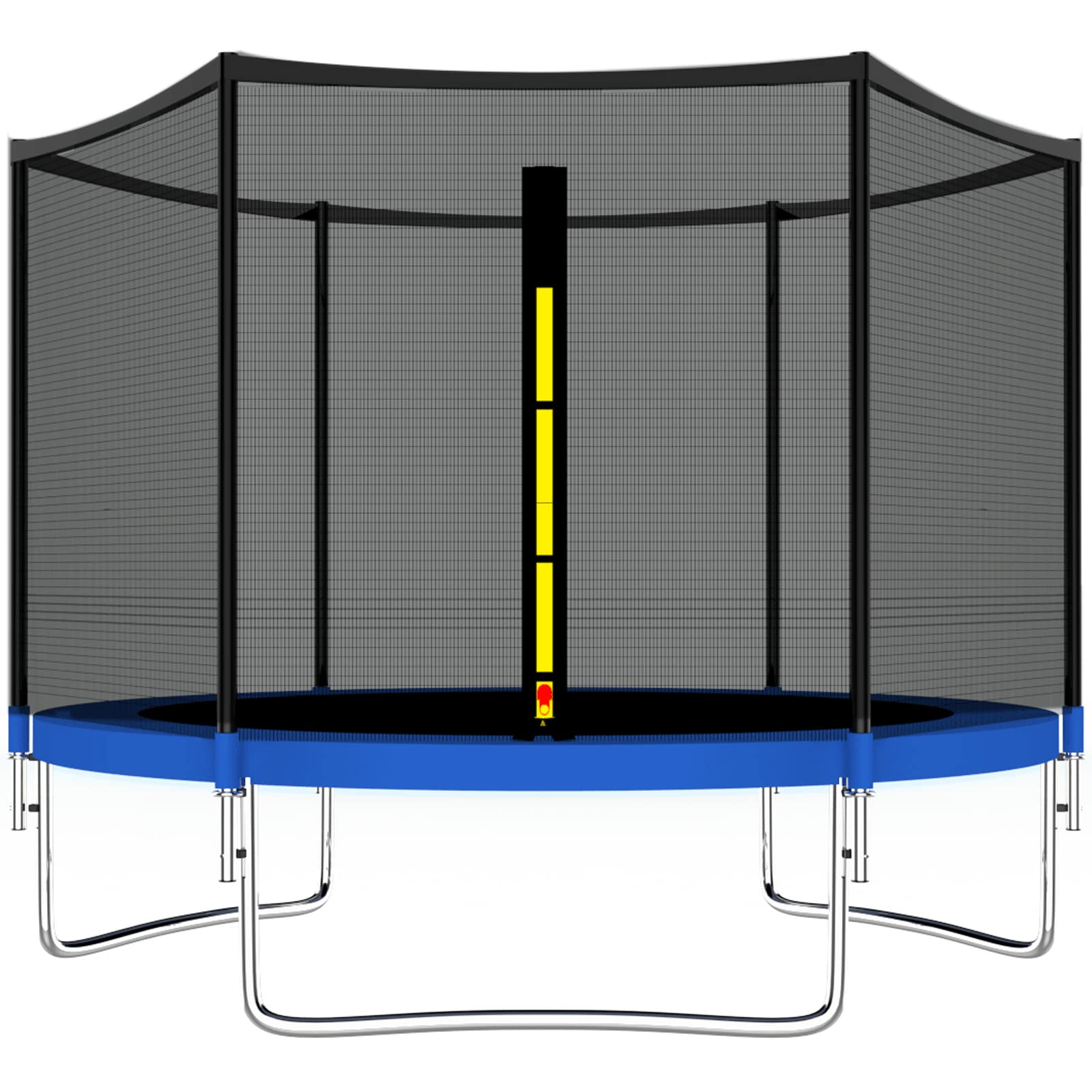 XIXOV ASTM Certificated Trampoline 8Ft 10Ft 12Ft 14Ft 15Ft 16Ft with Safetty Enclosure Net & Spring Pad Waterproof Jump Mat & Ladder,8ft