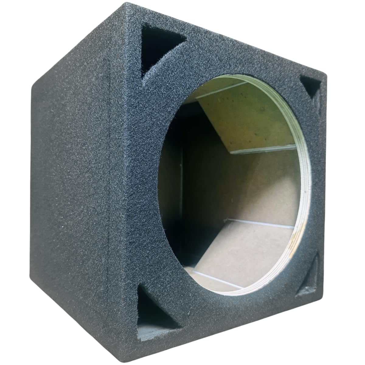 Altavoz de graves vacíos de 12 pulgadas, caja de subwoofer para audio de coche, altavoces estéreo Xtreme duraderos, cajas de subwoofer de madera fuerte, alfombra, cuerno chuchera, estilo brasileño