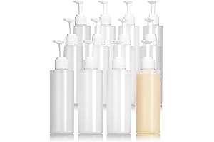 Refillable Plastic Squeeze Massage Bottles 8 oz