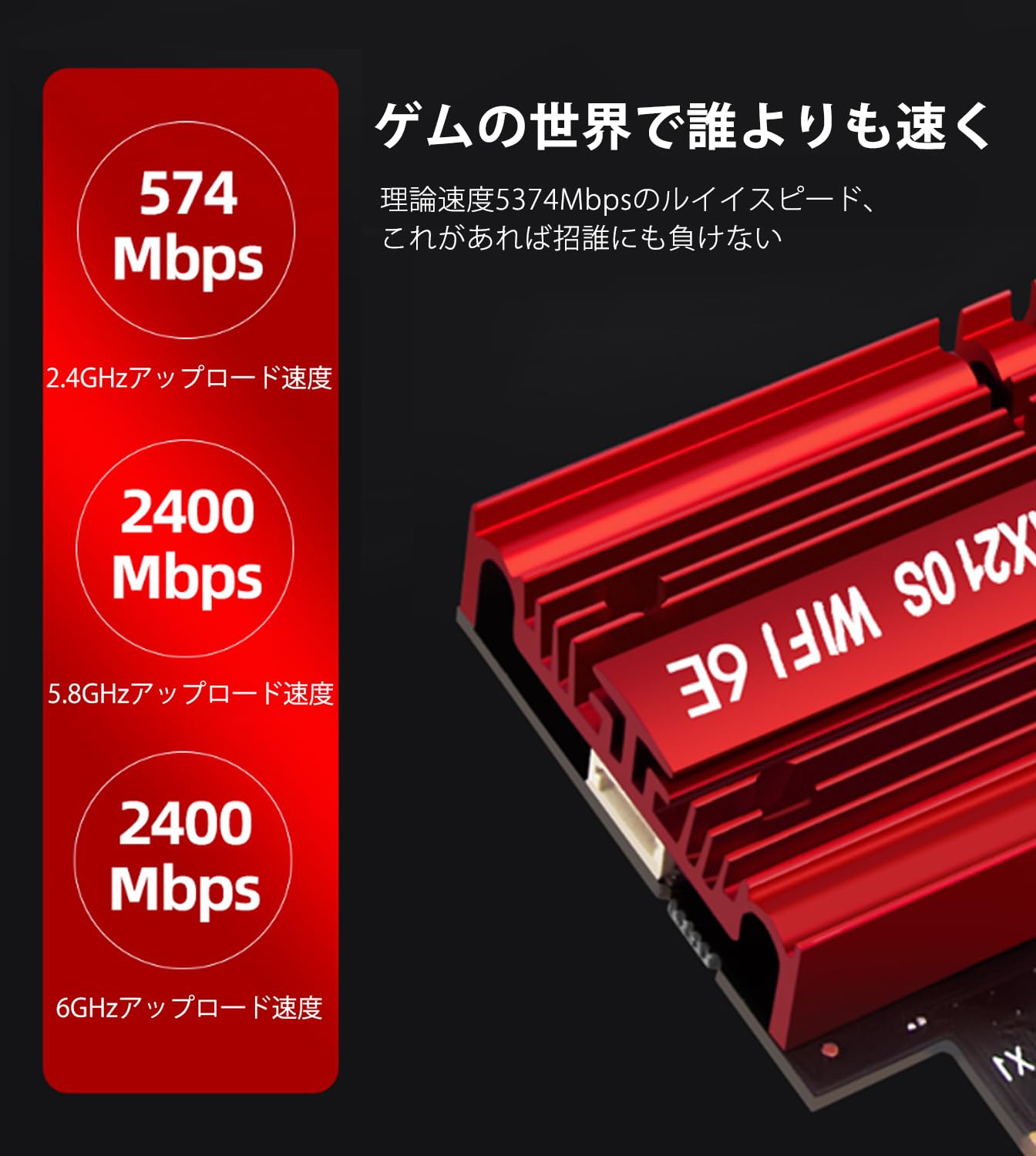【石川】Wi-Fi 6E PCIe 無線LANカード Amazon | Wi-Fi 6E PCIe 無線LANカード (2.4GHz/5GHz/6GHz) Bluetooth