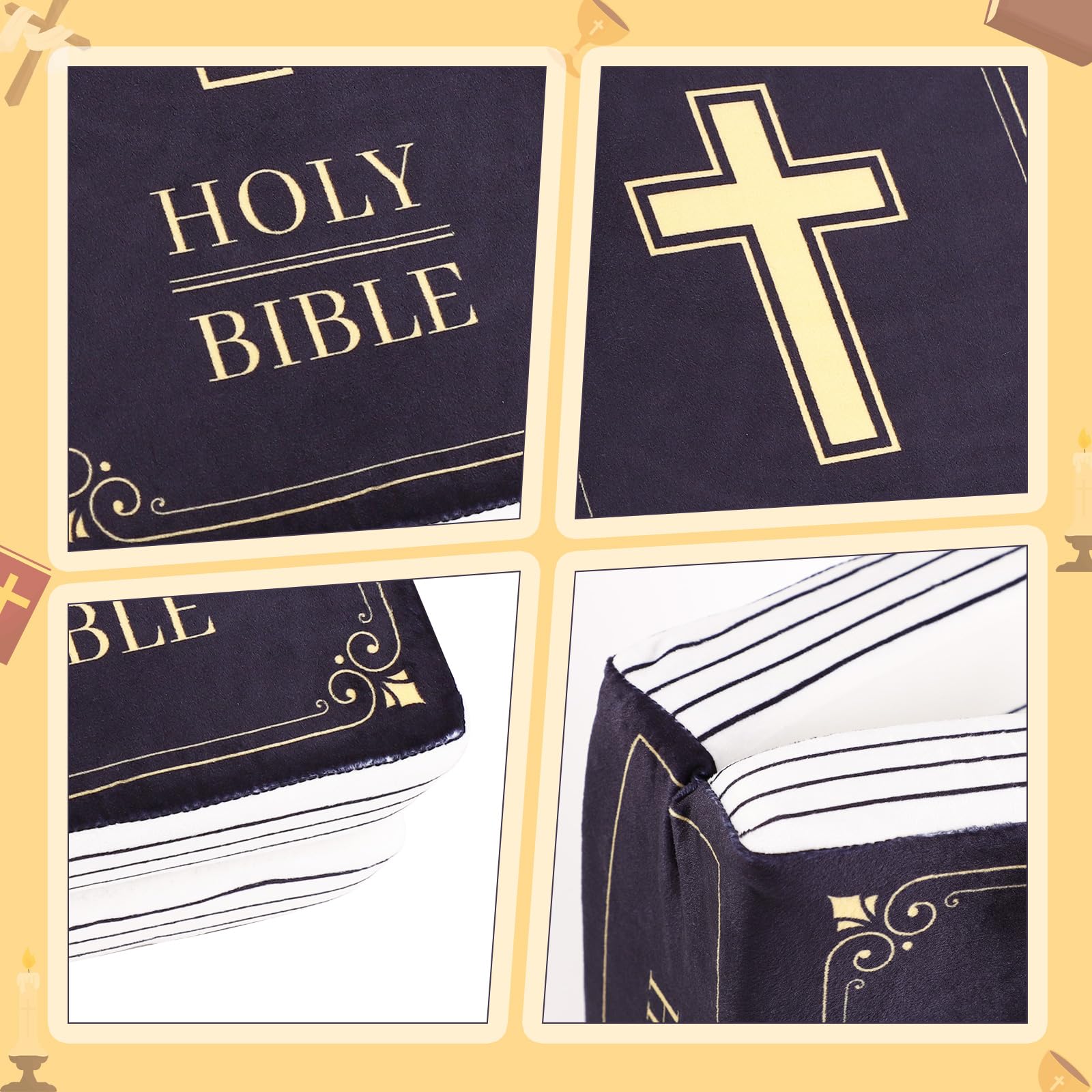 Weppduk Peluche De La Sainte Bible, Oreiller De La Sainte Bible