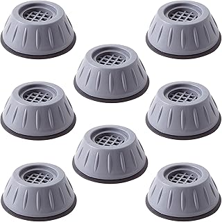 Amortisseurs Coussinets Pieds Tapis Antidérapant Amortisseur Tampons Pieds en Caoutchouc Anti-Vibrations Tampon Anti-Vibration Laveuse pour Lave-Vaisselle, Réfrigérateur, Appareils Ménagers,8 Pièces