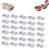 Double Compartment Condiment Container Double Compartment Condiment Container with Lid 2 Compartment Snack Container For Take-away Sauces, Tastings, Travel Snacks