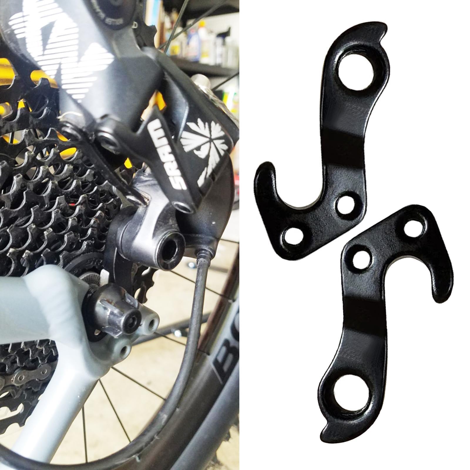 D1212 Gancio Deragliatore Posteriore Per Bici Fischer: Forcellino Di Ricambio Resistente Con Bulloni, Per Cambio Preciso E Protezione Telaio