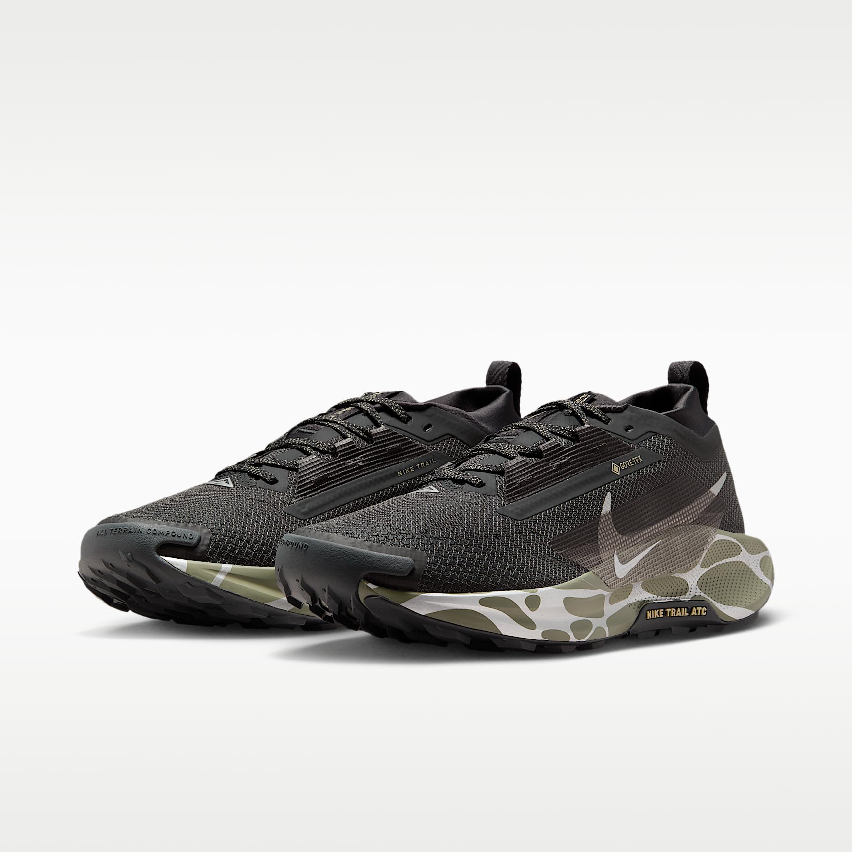 Nike Reactx Pegasus Trail 5 GTX - Zapatillas de Senderismo para Hombre, Color Antracita, Plateado y Ligero, Talla 42 EU, Anthracite Reflect Silver Ligh, 42 EU