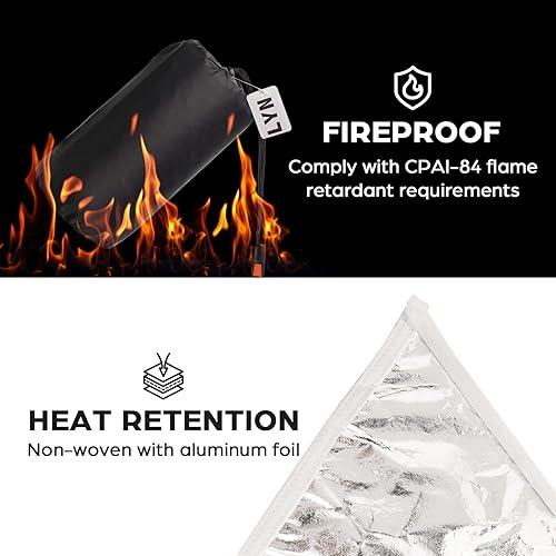 Miniatura 5 de Equipo para salvar vidas tienda de campaña instantánea de refugio de emergencia de supervivencia para 1-2 personas, resistente al viento,