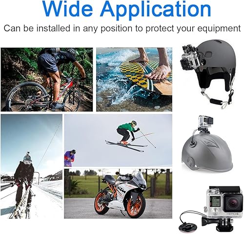 Miniatura 3 de Correa de seguridad para cámara de acción, compatible con GoPro Hero 12, 11, 10, Insta360 X4 X3, DJI OSMO, SJCAM, AKASO - Soportes para casco de