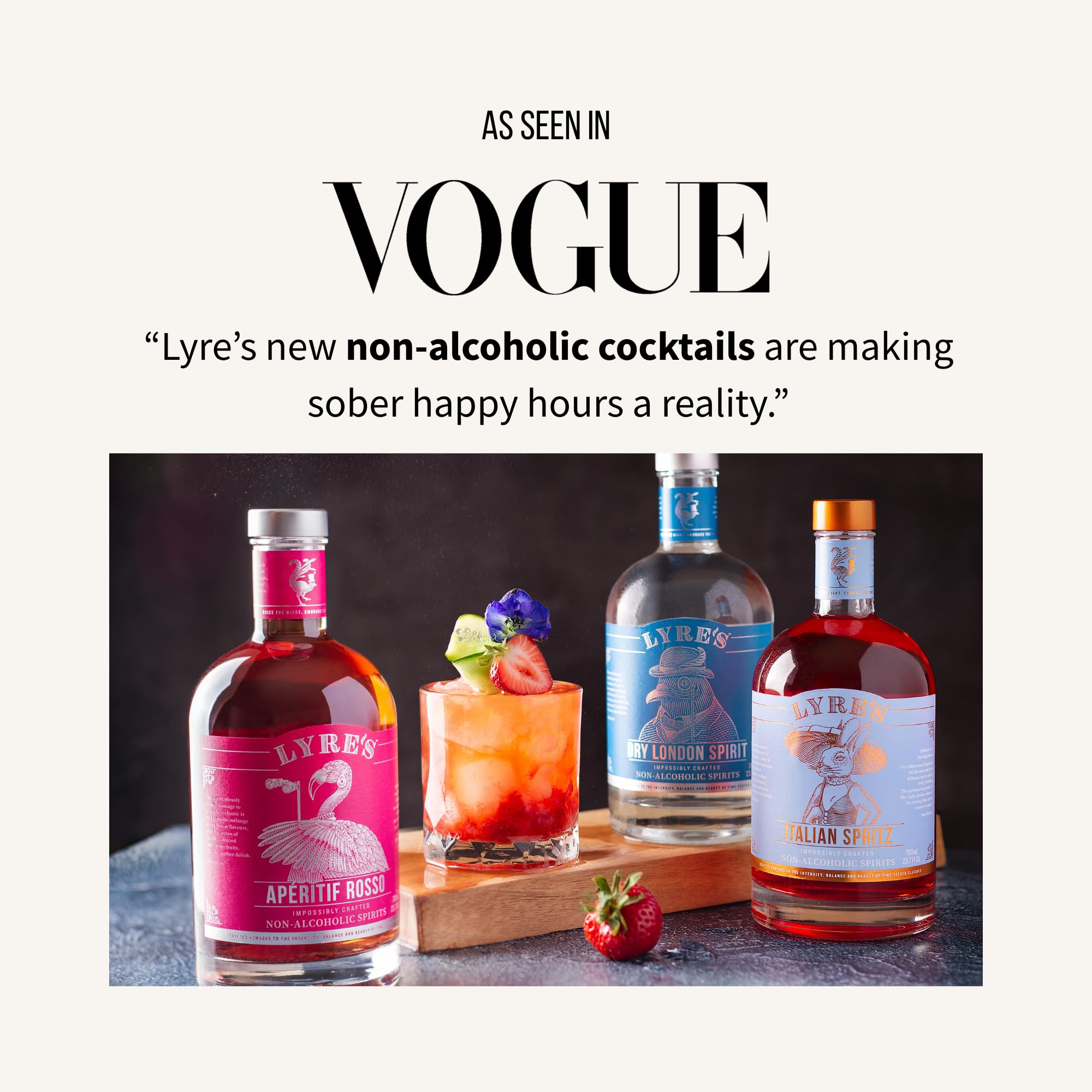 Lyre's Italian Spritz Premium Non Alcoholic Spirits, Mocktails & Nonalcoholic Drinks, Bitter Orange Style, 23.7 Fl Oz (Bottle with NEW Screw Cap, 23.7, Fl Oz)