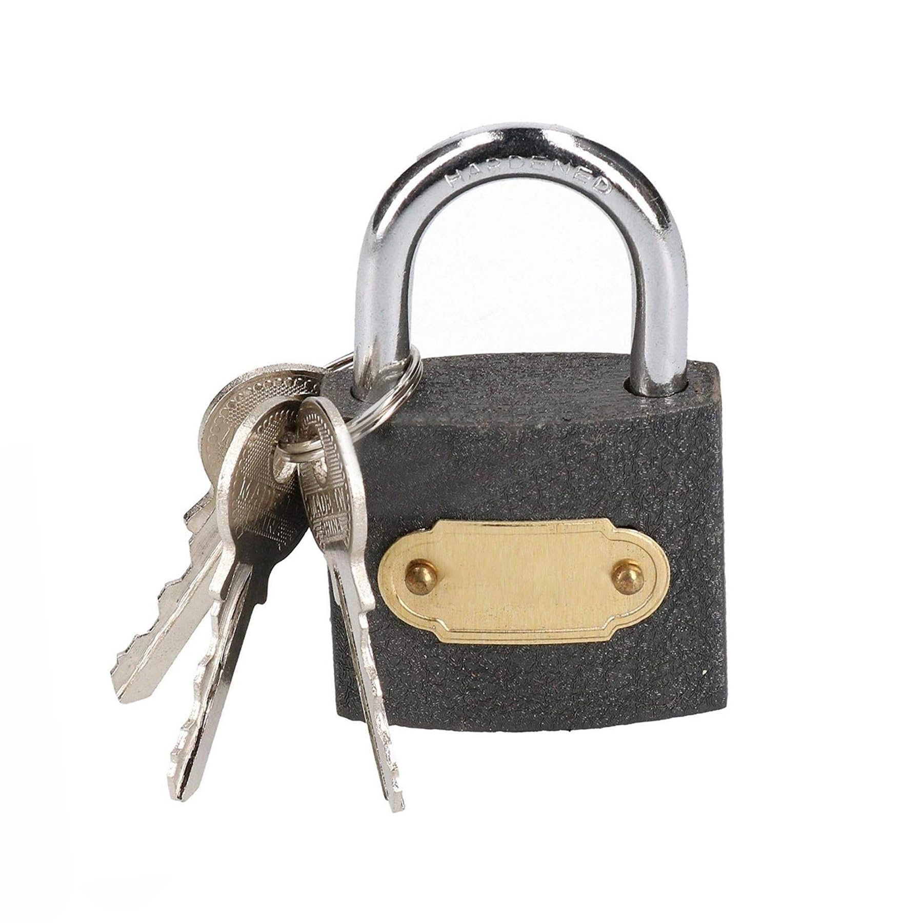 Dapetz ® 38mm Padlock with 3 Keys Indoor Outdoor High Security Key Padlock Hardened Steel Shackles Weatherproof for Shed Gym Warehouse Garage Garden Gate Fence