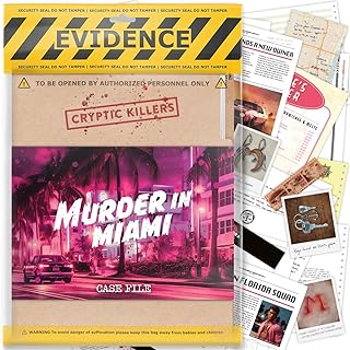 Comprar Cryptic Killers Juego de misterio de asesinato sin resolver - Archivos de caso frío Investigación Detective pistas/evidencia - Resuelve el crimen - Para personas, citas nocturnas y grupos de fiesta