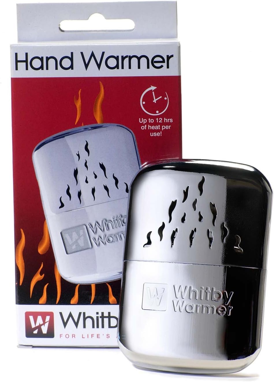Re-Useable Flameless Catalytic Hand Warmer with Protective Fleece Bag