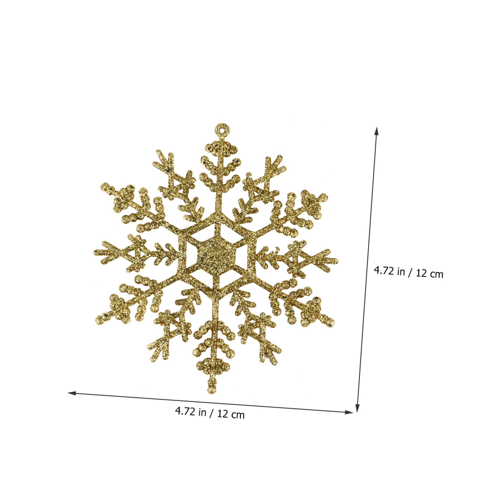 ABOOFAN 54 Stück Schneeflocken Dekozubehör Weihnachtsschmuck Weihnachtsdeko Zubehör Weihnachtsanhänger Weihnachtsbaumschmuck Weihnachtszubehör Hängende Ornamente