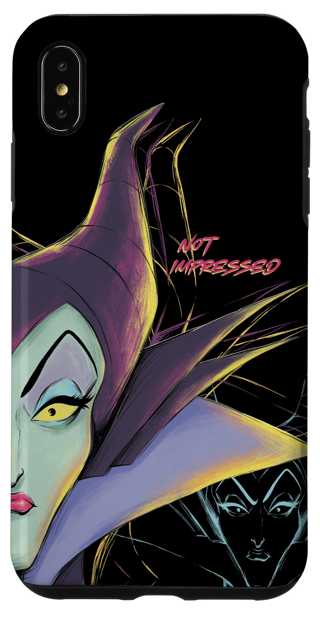 Custodia per iPhone XS Max Disney Villains Malefica non impressionato Halloween