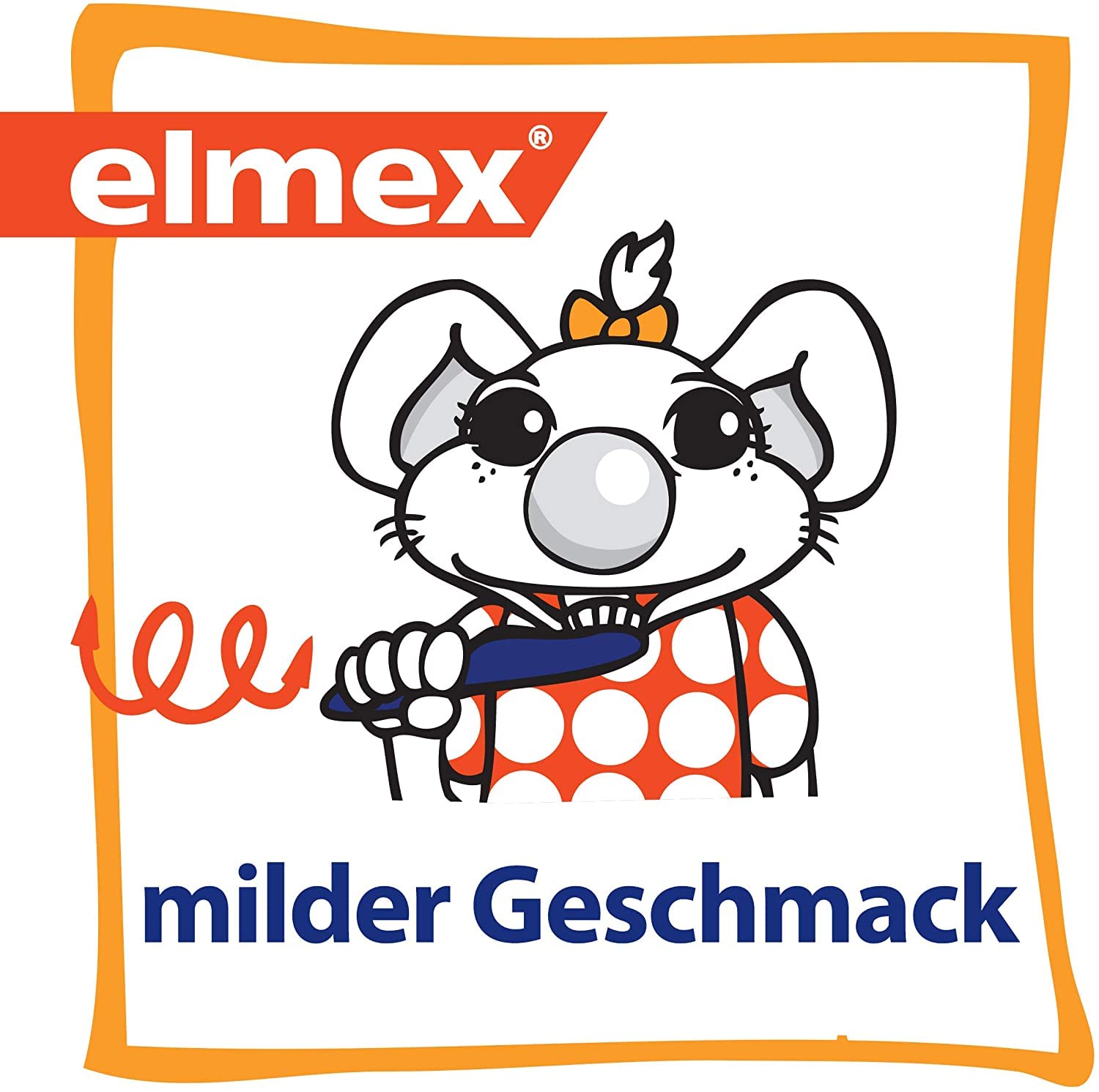 elmex Spazzolino da denti da 0 a 2 anni, 1 pezzo, adatto all'età, con setole morbide e impugnatura ergonomica, abitua i bambini a lavarsi i denti in modo giocoso