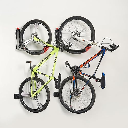 Miniatura 9 de Ultrawall BIKEPAL - Portabicicletas giratorias, solución de almacenamiento de bicicletas sin elevación para el hogar, soporte de bicicleta de