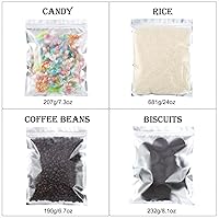 Vista 3 de Bolsas de papel de aluminio con cierre hermético resellable, antiolores, 100 unidades, para regalos de fiestas y almacenar comida.