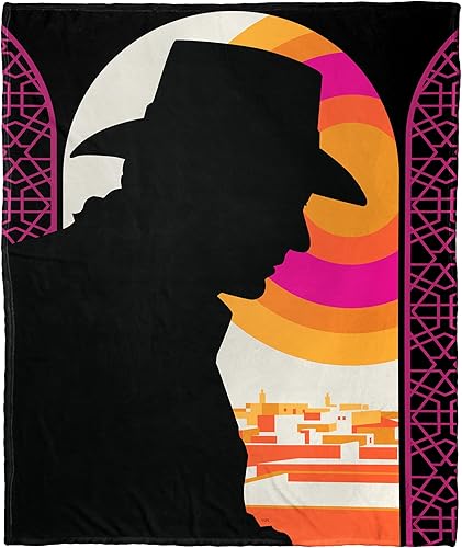 Miniatura 12 de Northwest Indiana Jones - Manta de seda táctil, 50 x 60 pulgadas, Look Out Cuidado,Clásico Indy,Experto en lo oculto,Silueta famosa,Trotón