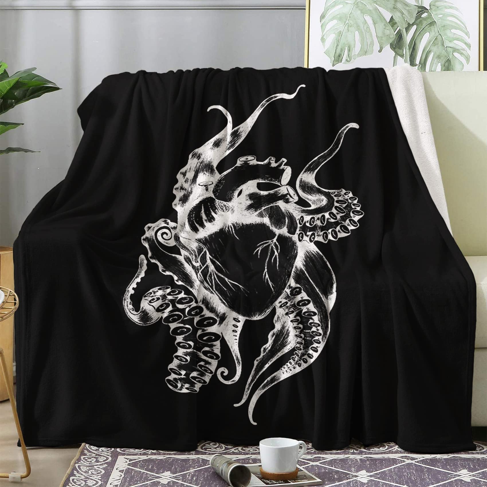Couverture 1 personne en flanelle peluche offrant une chaleur durable et epaisse
