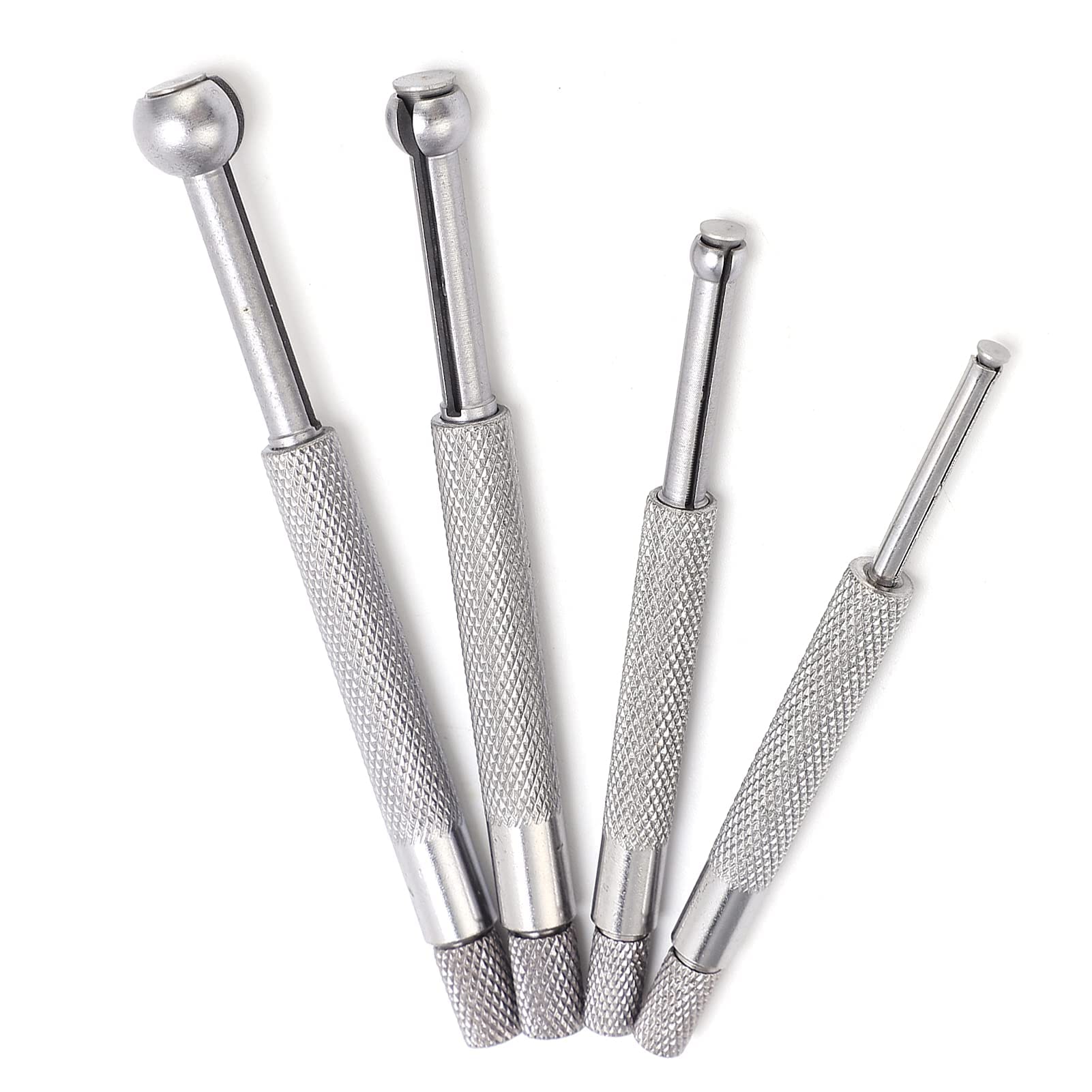 Set di Misuratori per Fori 4 Pezzi Misuratore Telescopico a Sfera Piena 3‑13 Mm per la Misurazione di Scanalature di Fessure di Piccoli Fori