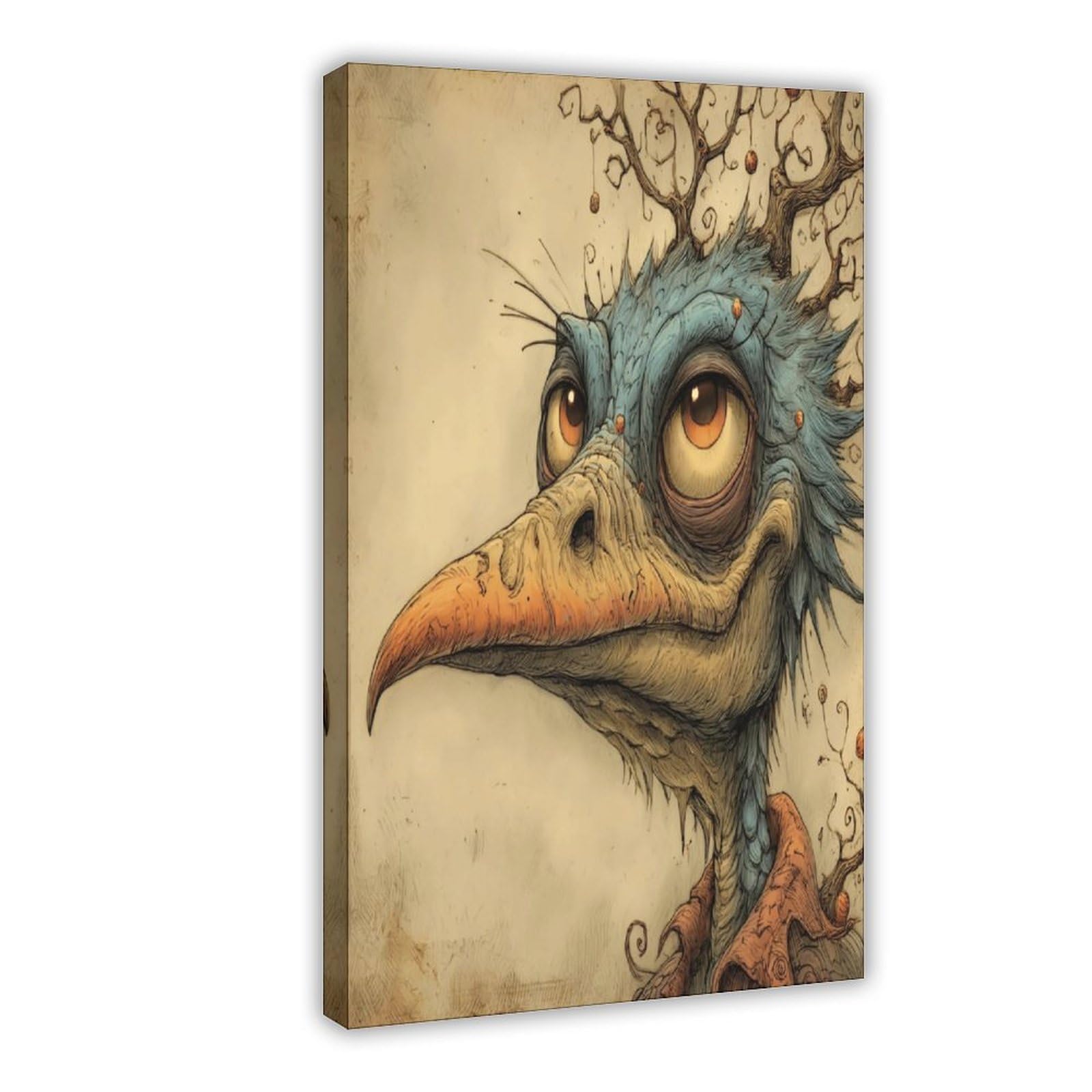 Bareronor Abstract Bird Poster Canvas Poster Bedroom Decor Landscape Office Room Decor Gift 24" L X 36" W