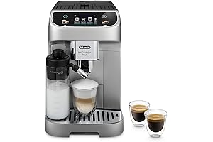 De'Longhi Dinamica Plus Fully Automatic Espresso Machine with Automatic Milk Frother, 18+ One-Touch Recipes