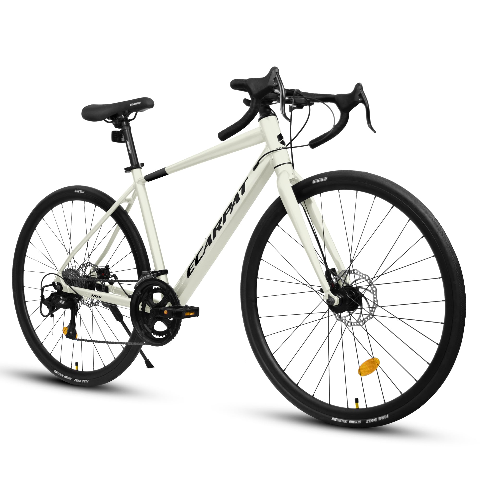 700C Road Bikes, 16 Speed, Commuting City Bicycles for Men Womens, Aluminum/Steel Frame, Hybrid Bike to School Work