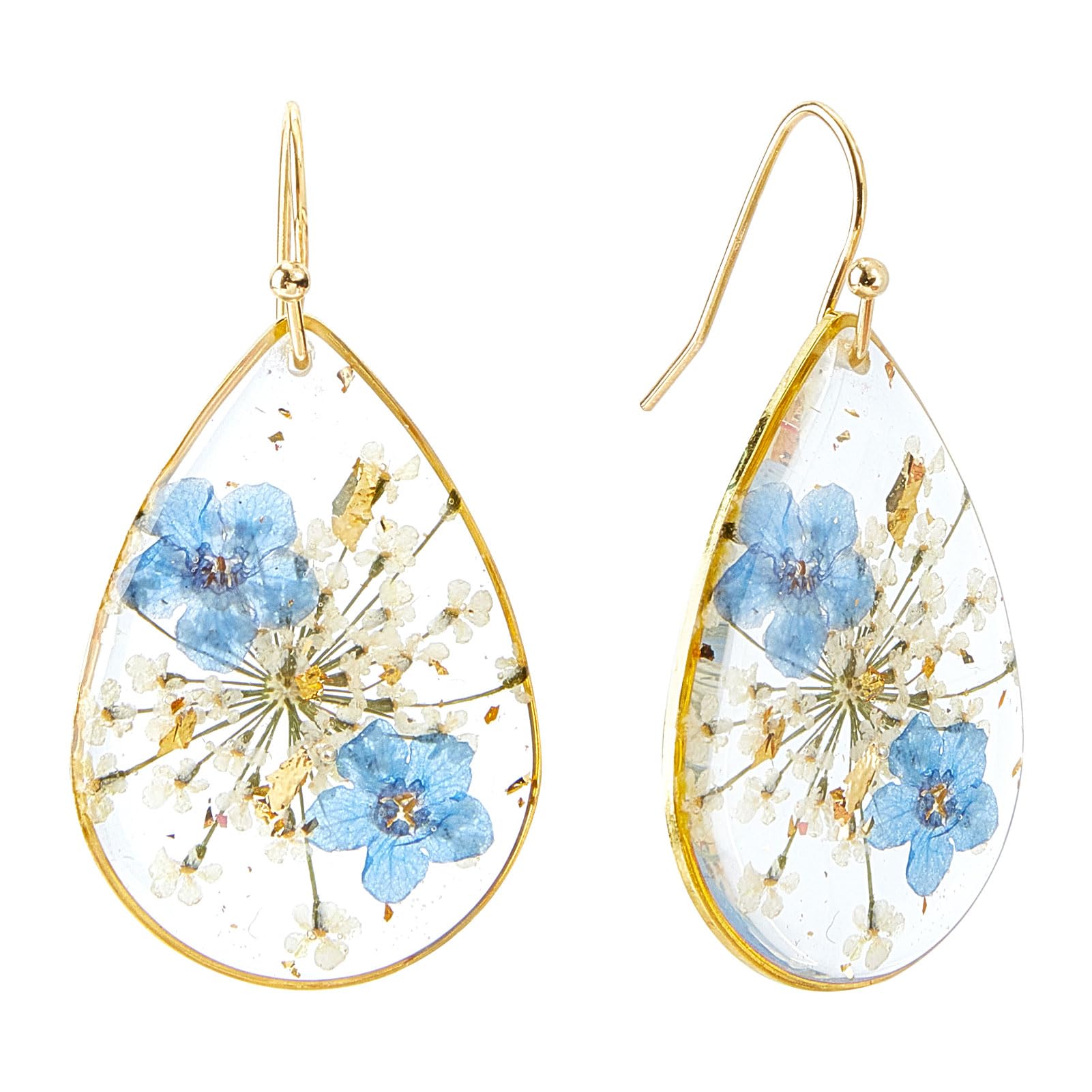 Orecchini in oro a fiore con petali di Diamanti - Orologi e Gioielli