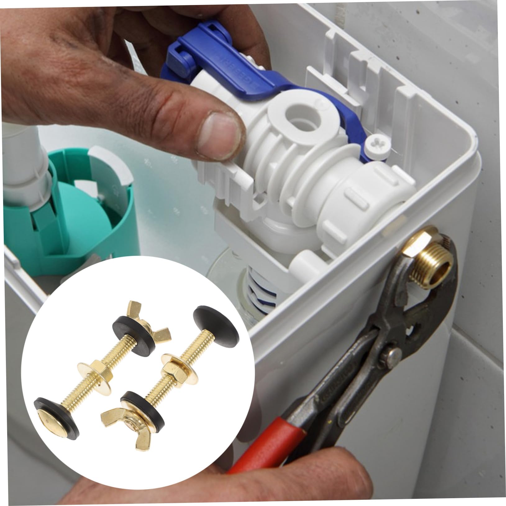 2pezzi Kit Bulloni Per Serbatoio Del Wc Da Guarnizioni in Gomma Per Fissaggio Del Water