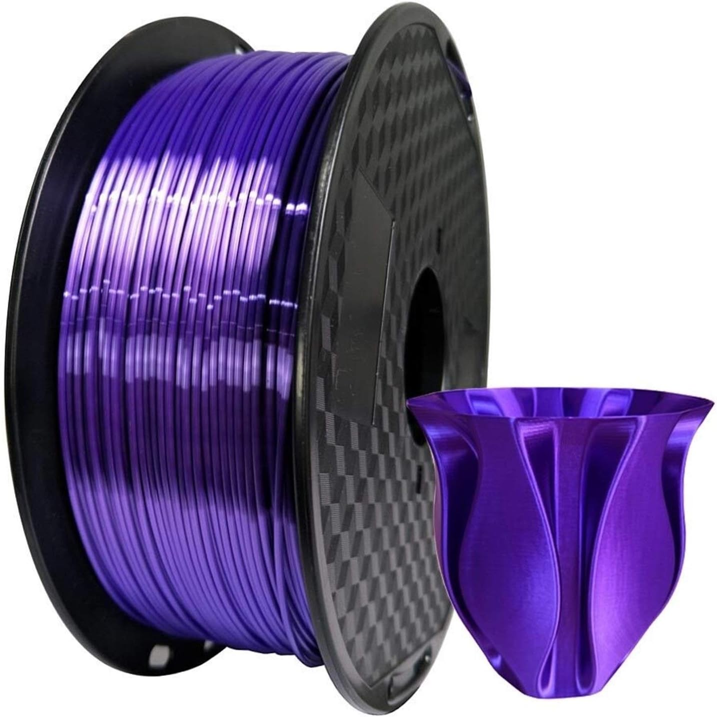 3D Printer Filament Purple Silk 1.75mm PLA 3D Printer Filament Luxury Silky Luster 250g/500g/1Kg(Silk 250g)
