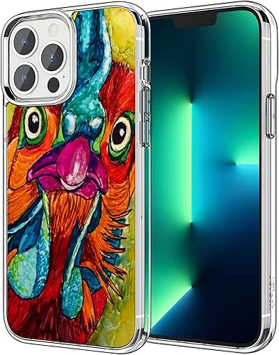 Funda compatible con iPhone 11, diseño de flores de jardín de pollo, pintura al óleo, TPU suave, a prueba de golpes, transparente, regalo para