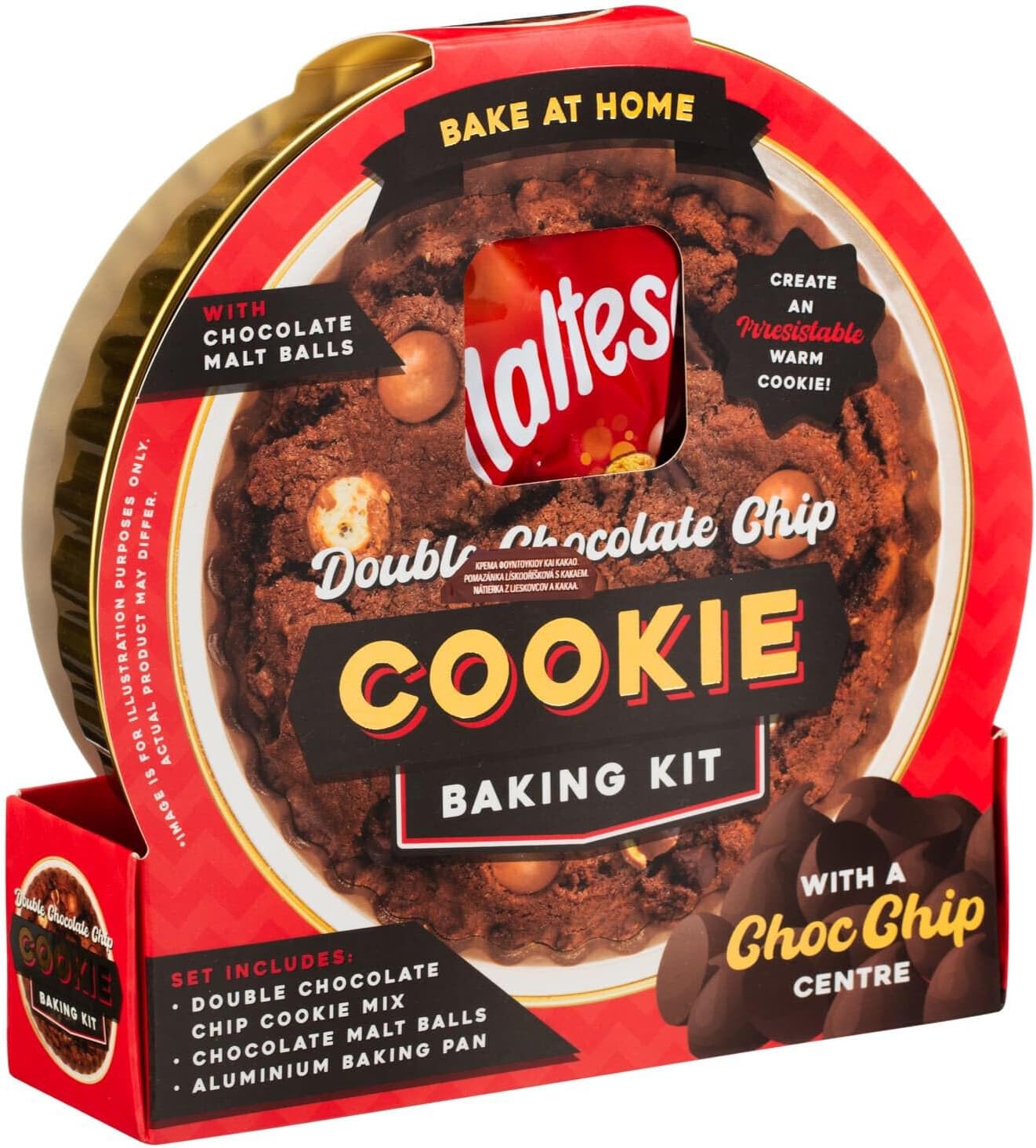 Bake At Home Double Chocolate Chip Cookie Baking Kit 230g Indulge in Decadent Homemade