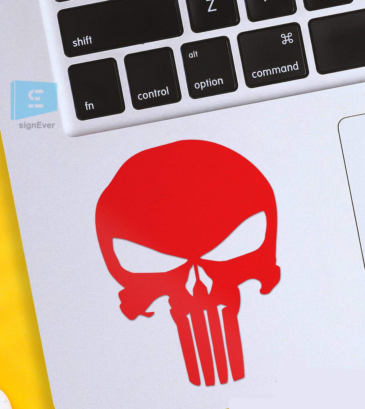 SIGN EVER Punisher Skull Logo Laptop Trackpad Stickers 15.6 14 13 12 Inches and All Models Decals Vinyl L x H 6.00 cm x 8.00 cm Pack of 2 (B083M2C2V1) Amazon Price History, Amazon Price Tracker
