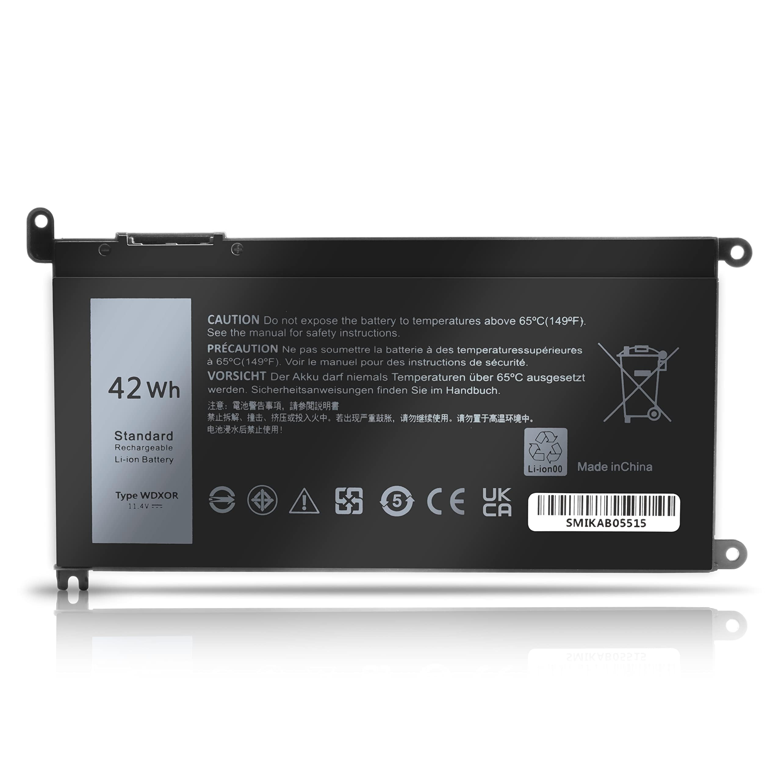 DELL Inspiron13 5000 バッテリーSSD HDD無 WDX0R Laptop Battery for Dell Inspiron 13 15 5000 7000 5570 7579