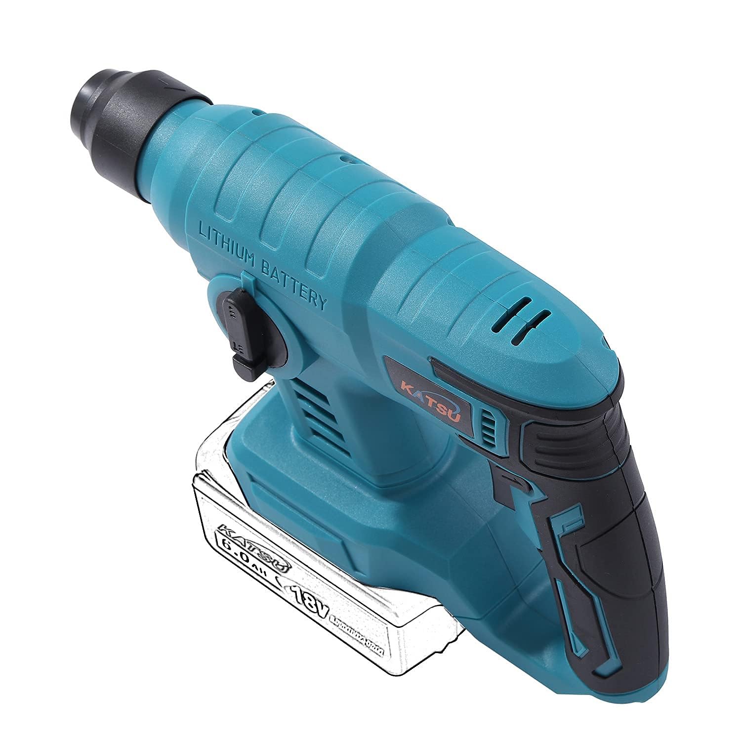 KATSU FIT-BAT 21V Martello Perforatore a Batteria SDS 22mm Adatto per la Foratura di Cemento, Acciaio e Legno, Senza Batterie (Solo Macchina) 102383