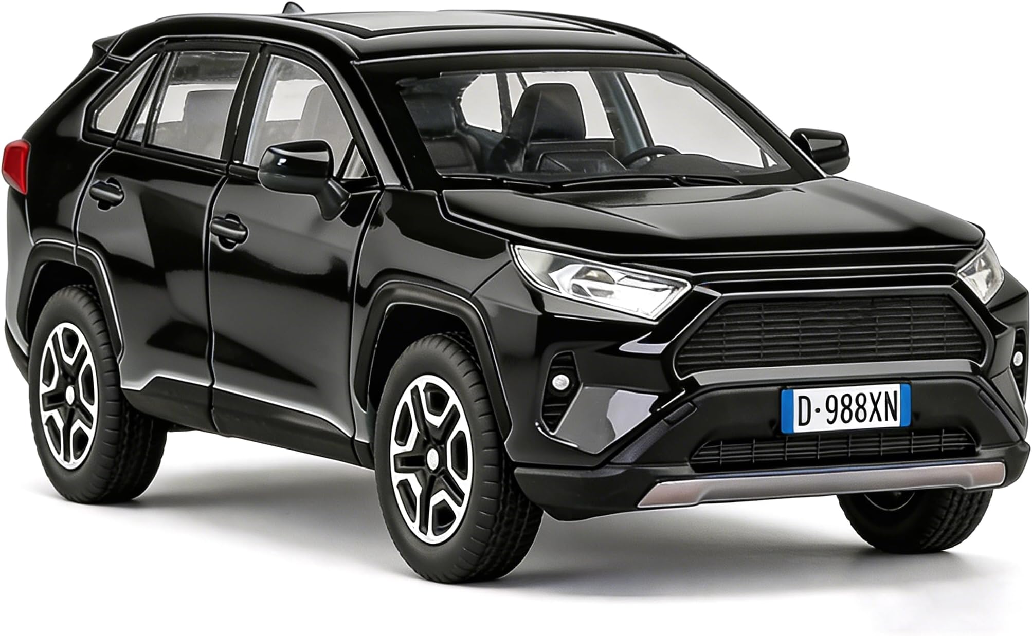 Model Car 1/32 Toy Car Alloy Diecast Collectible Model with Light and Sound Toy Vehicle for Boys Kids Toddler Gift Black car