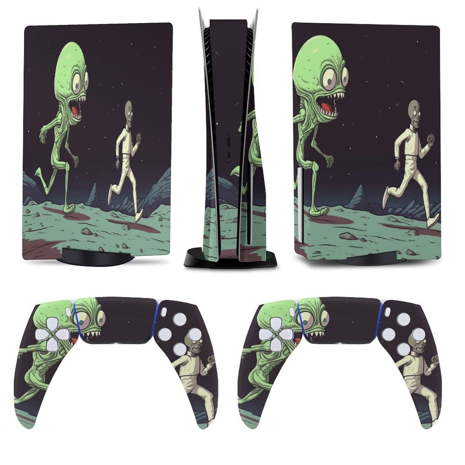 Alien Funny for Model 5 Skin Accessories Cover Skins Anime Vinyl Cover Sticker Full Set for Model5 Disc