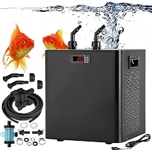 Aquarium Chiller 42-264 gal Aquarium Cooler Fish Tank Chiller Hydroponic Water Chiller with Quiet Refrigeration Compressor Refrigeration,ForFishTank+Bathtub-160L/42Gal