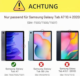 Case for Samsung Galaxy Tab A7 10.4 2022/2020 SM-T500 T505 T507 Multi-Angle Protective PU Leather Protective Case with Pen Holder and Auto Sleep/Wake Compatible with Samsung Tab A7 Case Blue