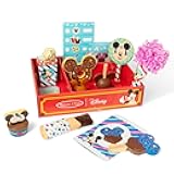 Disney Snacks & Popcorn Wooden Play Food Set – 24 Pieces | Mickey Mouse, Minnie, Wooden Toy for Boys and for Girls 3+ - FSC Certified