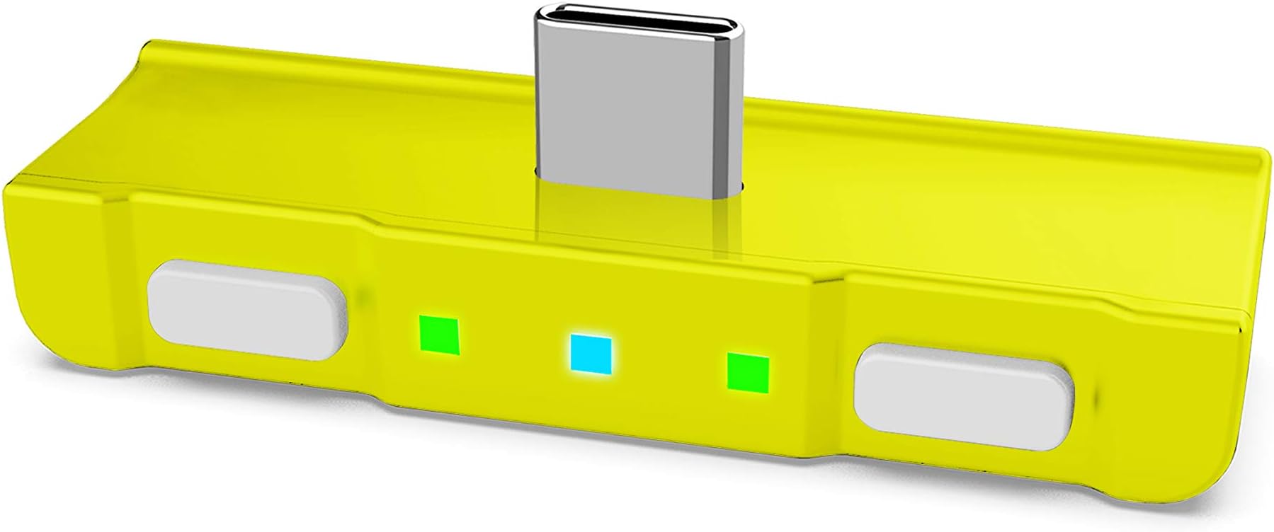 HomeSpot Bluetooth 5.0 Audio Transmitter Adapter with USB C Connector Built-in Digital Mic aptX Low Latency for Nintendo Switch Lite Yellow Accessories Compatible with AirPods PS5 Bose Sony