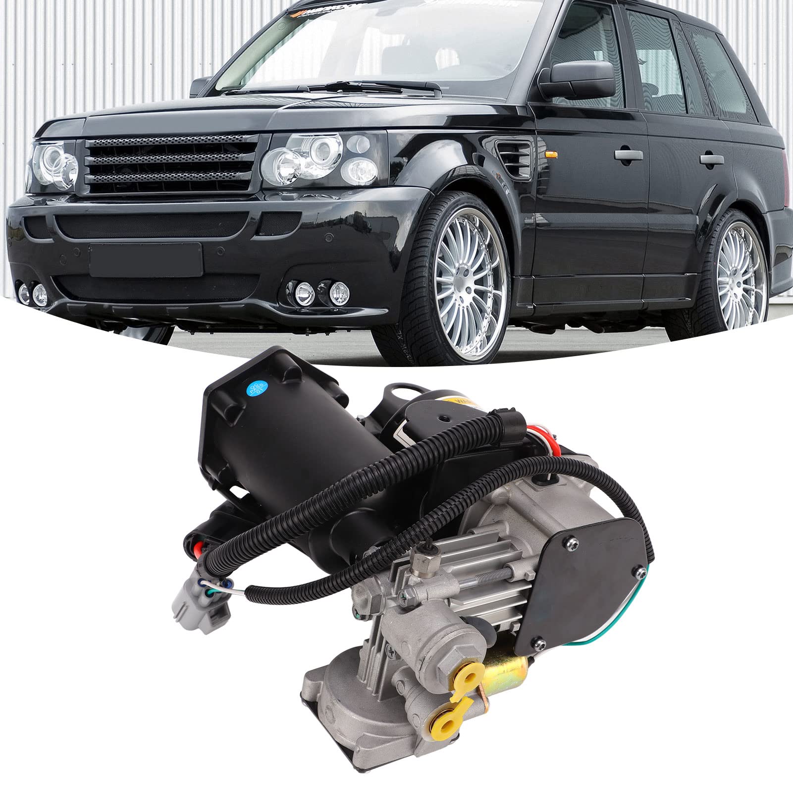 Pompa sprężarki zawieszenia pneumatycznego, pompa sprężarki zawieszenia pneumatycznego LR072537 Wymiana akcesoriów samochodowych do LR3 LR4 Range Rover Sport