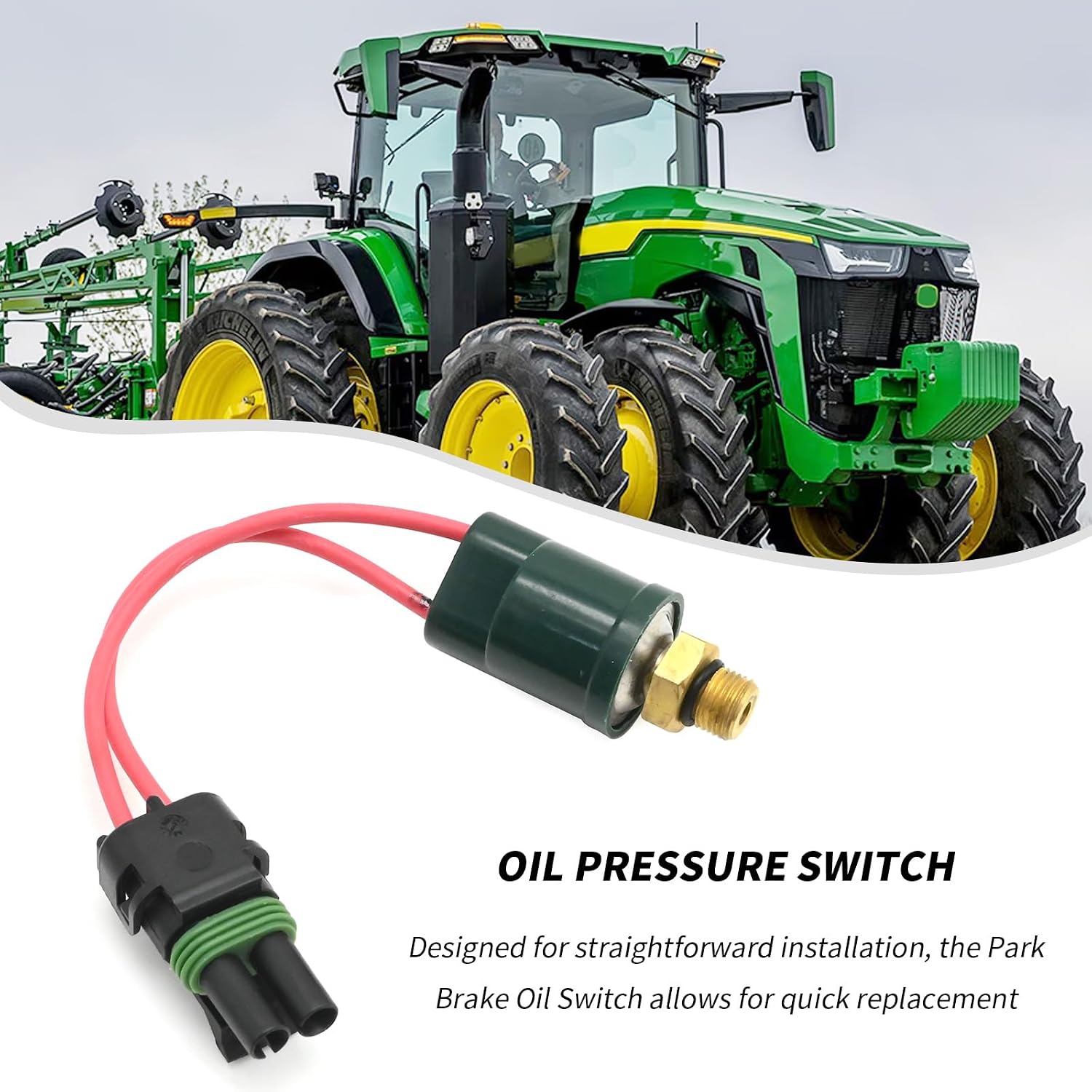 AT159811A AT159811 Oil Pressure Switch, Robust Park Brake Oil Switch, Replacement for John Deere 210K 210LE 210LJ 310E 310G 310J 310K, Replacement for LX100-2 LX150-2
