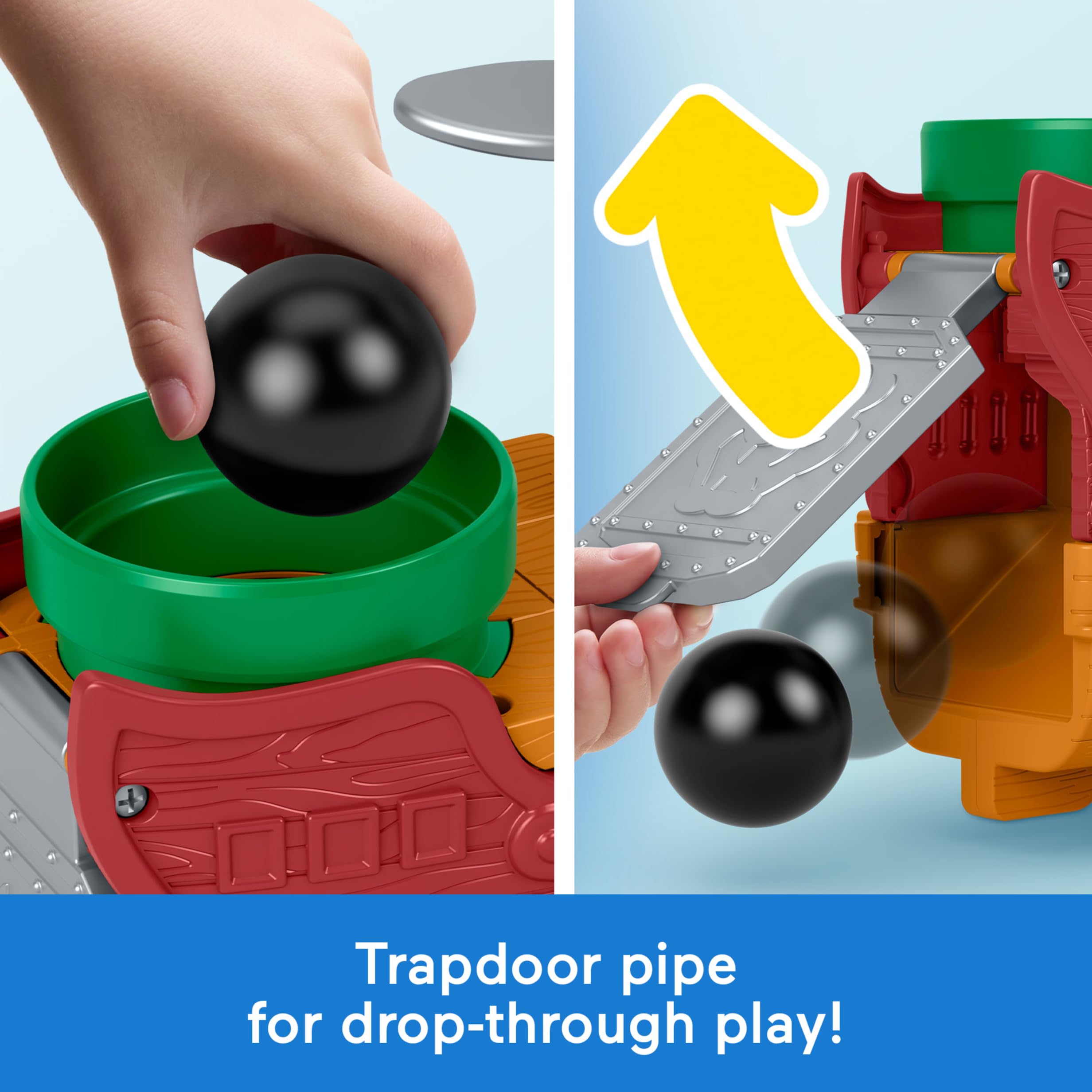 Fisher-Price Little People My Mario Juguete para niños pequeños, Conjunto de Juego de Barco de Bowser con Figura para niños y niñas en Edad Preescolar, a Partir de 18 Meses, JHG62