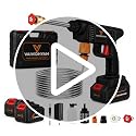 Image of Car Washer High Pressure Gun (Double Battery) Cordless Portable Wireless Pressure Washer Gun 20V 12000mah High Pressure Water Gun for Car,Bike Washing Cleaning| Adjustable Nozzle and 5M Hose(Black)
