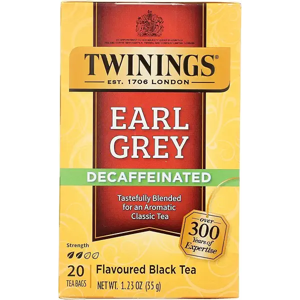 Twinings of London Decaffeinated Earl Grey Black Tea Bags, 20 Count 1