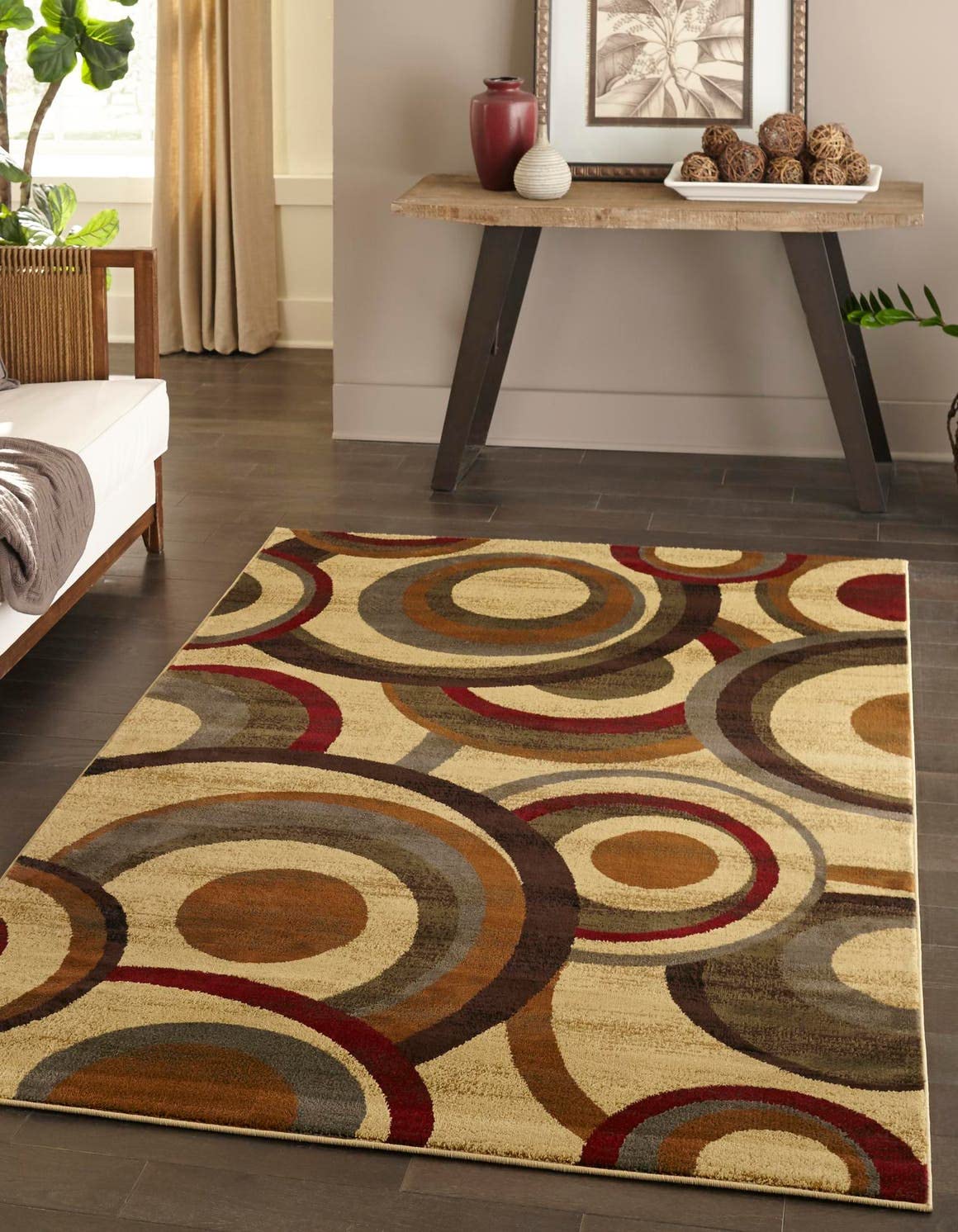 Unique LoomBarista Collection Area Rug - Kona (3' 1" x 5' 3" Rectangle Beige/Black)
