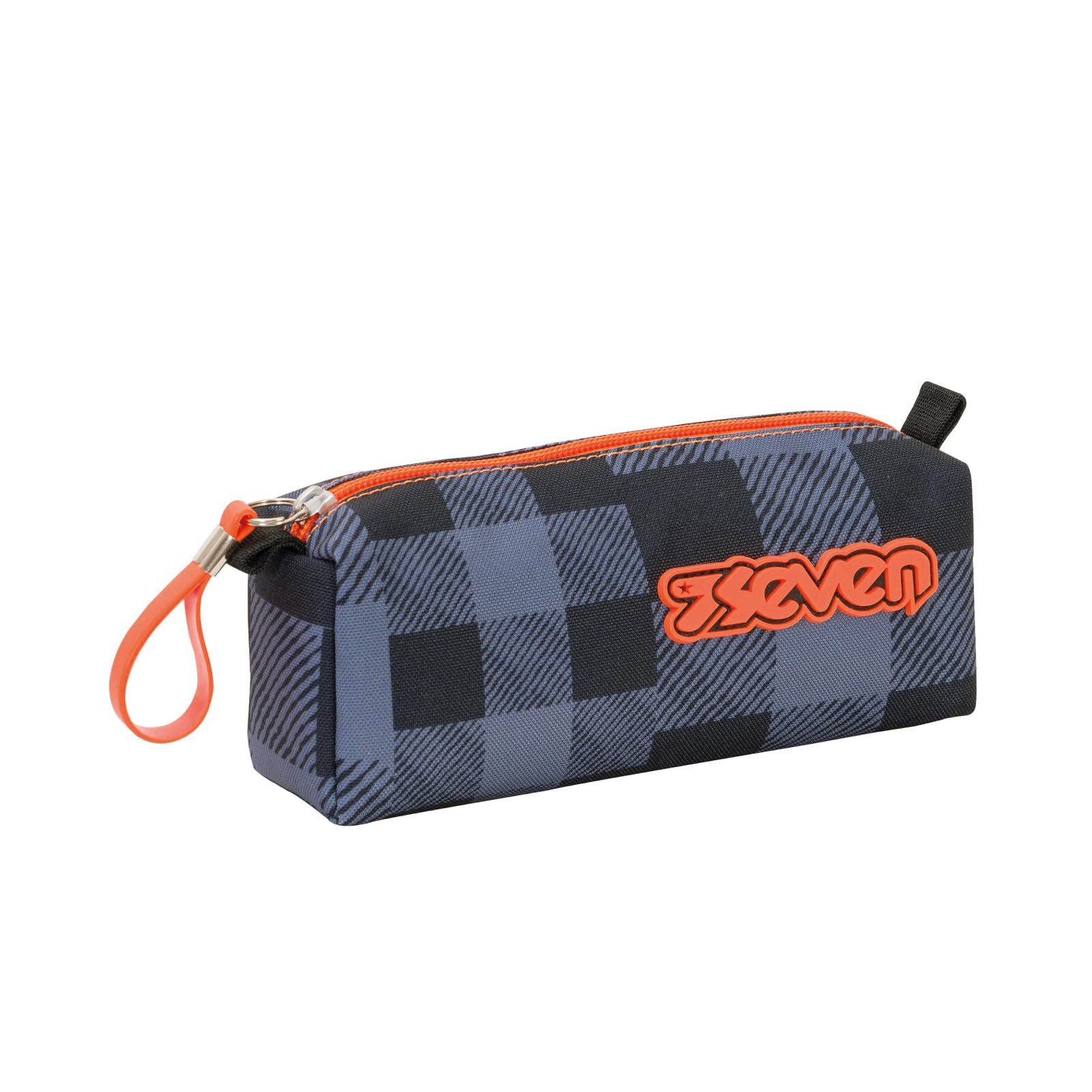 Seven Pencil case - Pen bag, multicolor, Box for Stationery, Pen Pouch for Teen Girls and Boys, Perfect for School Supplies, gray, CHECK