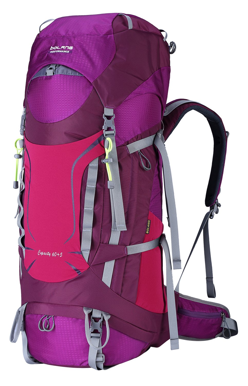 BOLANG Hiking Backpack Waterproof Outdoor Trekking Camping Backpacks Rain Cover Included